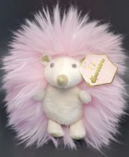 FAO Schwarz Sparklers Pink Gold Hedgehog 6 Plush Stuffed Animal Fluffy