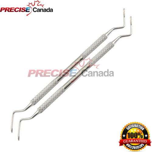2 Pcs Dental 2-3 Heidbrink Root Tip Pick Elevators Double Ended Instruments - Bild 2 von 3