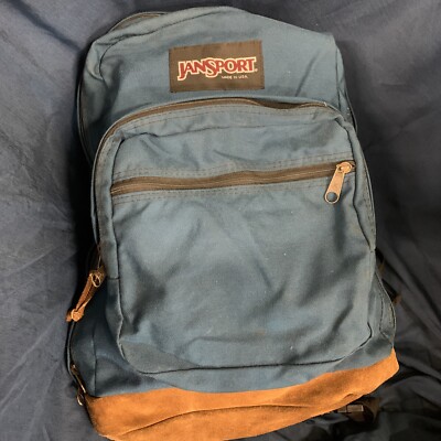 1990s- vintage JANSPORT レザートップヒップバッグ Vintage Jansport 1990s Backpack Red Nylon Leather Made in