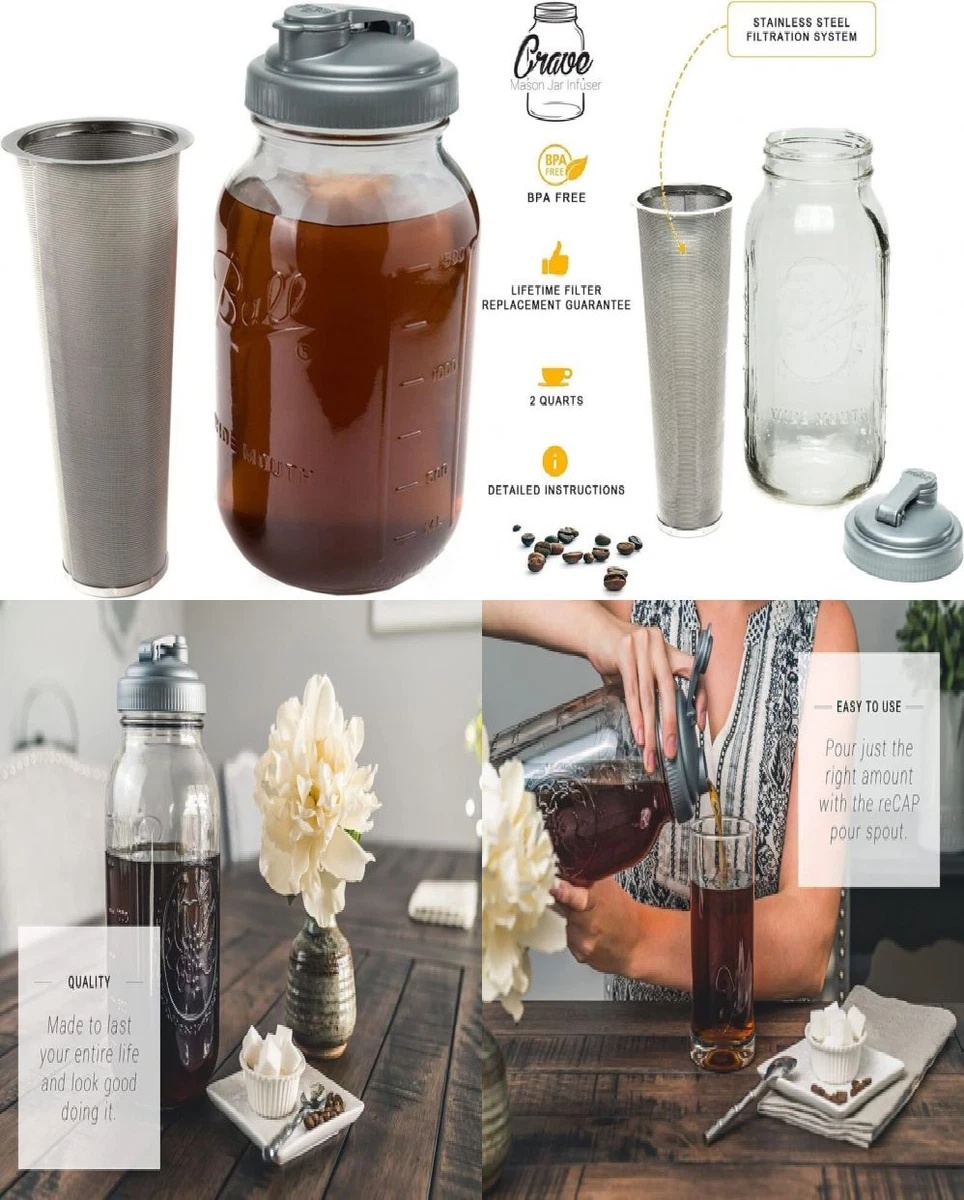 Cold brew coffee hot sale maker mason jar