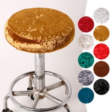 Velvet Round ChairCover Bar Stool Cover Elastic Seat Cover Home Chair Slipcover/