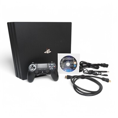 Sony PlayStation 4 Controller & Spiel PS4 Pro 1TB Jet Black CUH-7016B v. Händler