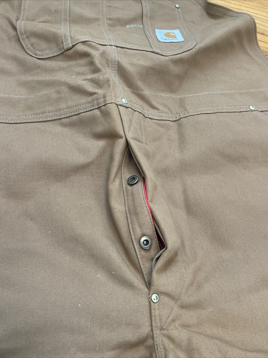 Vintage 80s 46x28 Carhartt Brown Double Knee Quilt Lined Vintage 80s 46x28 Carhartt Brown Double Knee Quilt Lined
