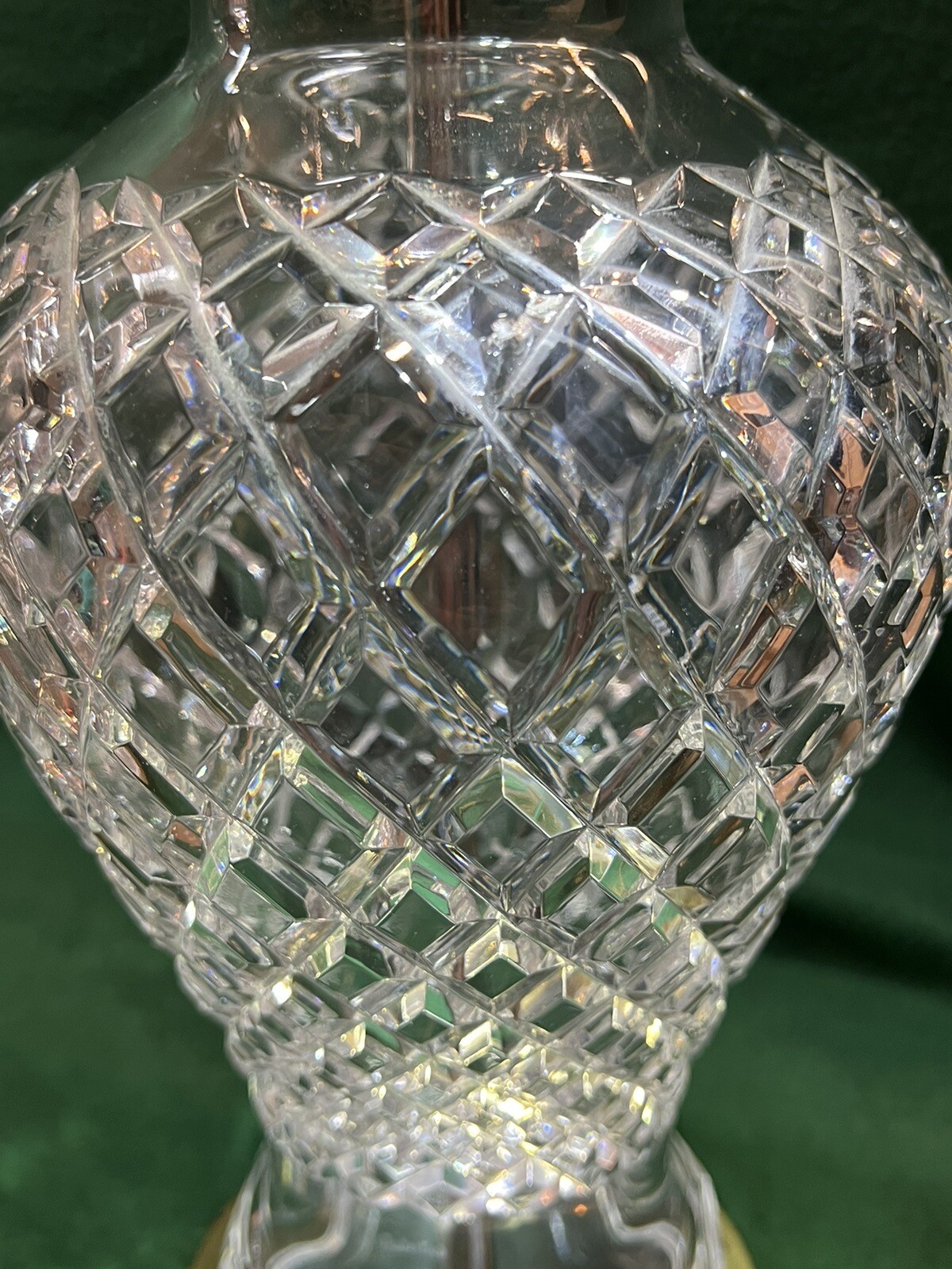 Waterford Alana Ginger Jar Crystal Lamps Pair eBay