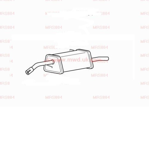 Klarius CN733M Exhaust Rear Box C3 1.6                   09>