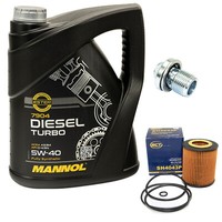 MotoröL ÖLfilter SH4043P 5W40 5 Liter ÖLablassschraube FüR Opel Signum Vectra