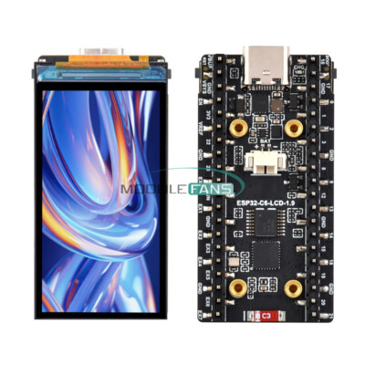 WiFi Bluetooth Development Board ESP32-C6 RISC-V 1.9-inch Touch LCD SPI Module