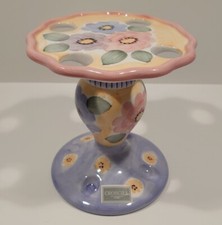 Croscill Alouette Provence Floral Ceramic Toothbrush Holder EUC