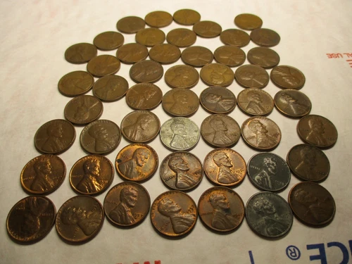 1941 PDS - 1958 PD Lincoln wheat cent set of 51 coins. VF/AU, over 100 sets sold
