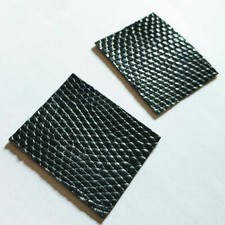 2x Violin Viola Bow Grip Shaft Leather Grip Lapping Pad 35 27mm