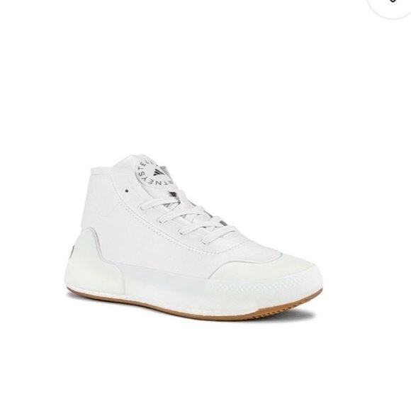 Adidas by Stella McCartney ASMC Treino Mid Sneaker in White Adidas by Stella McCartney ASMC Treino Mid Sneaker in White