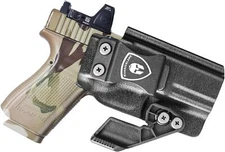 IWB Kydex Holster with Claw&Optics Cut: Glock 23 Gen 1-5 Pistol Right Hand