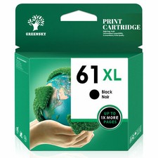 1x 61XL Black Ink For HP OfficeJet 2620 2622 4630 4632 4635 8040 8045 Printer