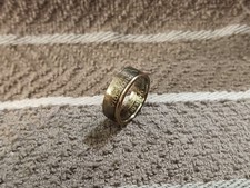 Minnesota Handcrafted Washington Quarters coin ring, size 7 -1/2 2005
