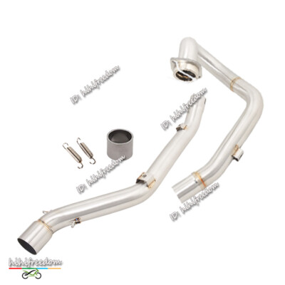For Suzuki DRZ400S DRZ400SM 2000-2024 Full System Exhaust Header Mid Link Pipe