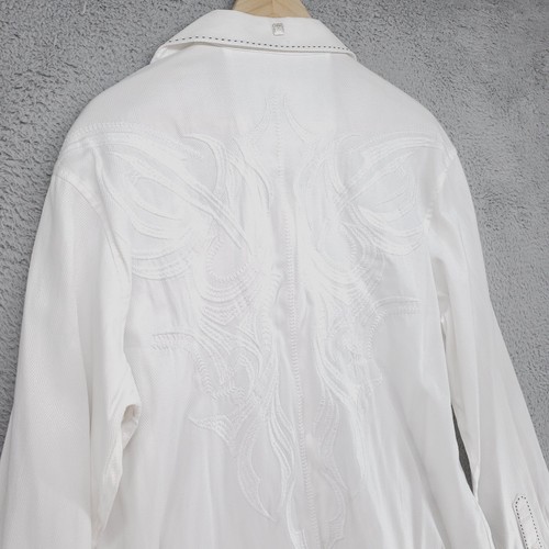 ROAR Shirt Button Down Mens XL White Long Sleeve Embroidered Casual Classic - Picture 16 of 24