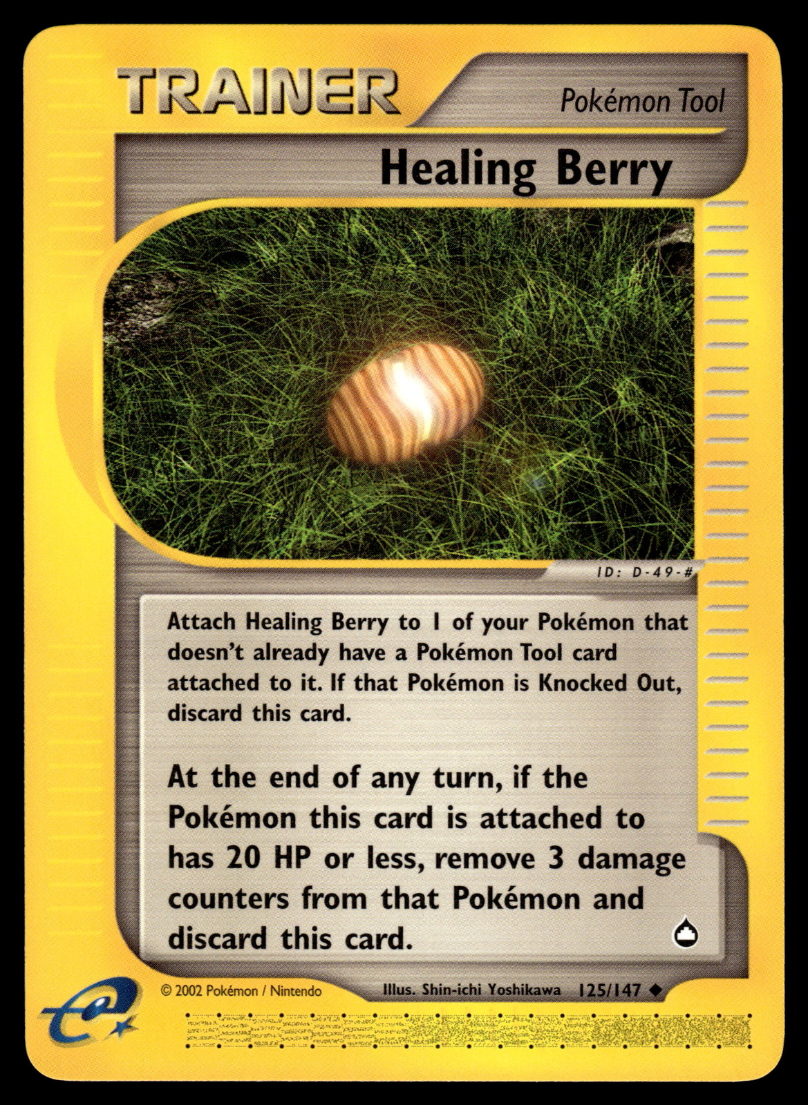 Healing Berry #125/147 Aquapolis Pokemon Near Mint or Better