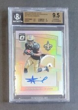 Alvin Kamara 2017 Donruss Optic Rookie Patch Auto Prizm #9/20 RPA RC BGS 9.5