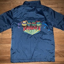 Vintage 2003 Teenage Mutant Ninja Turtles Jacket Youth Medium Size 8 Blue