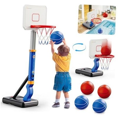  Toddler Basketball Hoop Set, Indoor Mini Basketball Hoop Poolside Basketball 