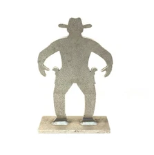 AR500 Cowboy Silhouette Steel Knock-Over Target 12”X 8”X 3/8”