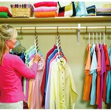 8pcs Wonder Closet Organizer Space Saver Magic Hanger Clothing Rack Clothes Hook