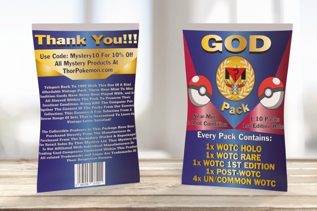 Vintage GOD PACKS | Sealed WOTC Pokémon | WOTC HOLOS + 1ST EDITI