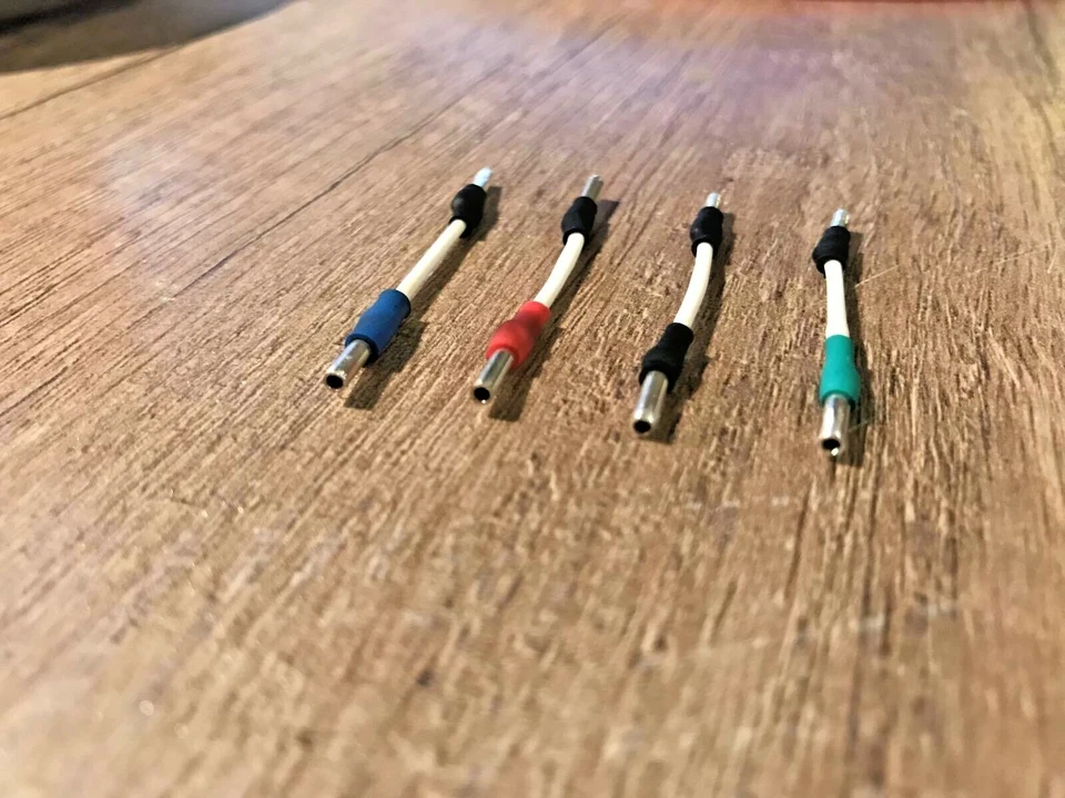 Plata de ley 925 prendedores y oro-plata mezcla alambre japonés - cables fono - Foto 4 de 4