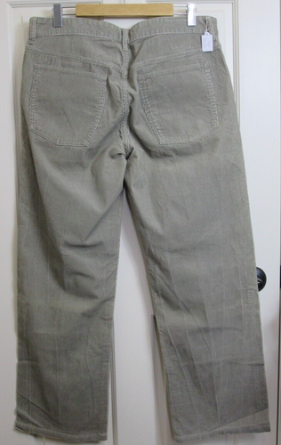 Pantalones de pana relajados marrón Merona para hombre 36x32 real 36x30 5 bolsillos 46-32216 - Imagen 4 de 6