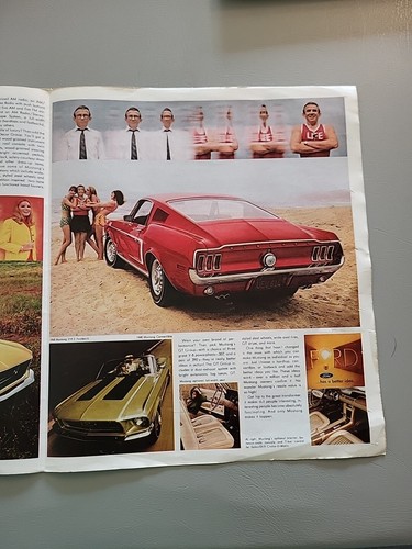 1968 FORD HAS A BETTER IDEA NEWSPAPER CAR SALES BROCHURES THUNDERBIRD MUSTANG - Picture 12 of 17