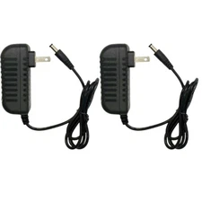 2PCS 12 Volt 2 Amp AC/DC ADAPTER POWER SUPPLY CORD 12V 2A 5.5mm/2.5mm Connector