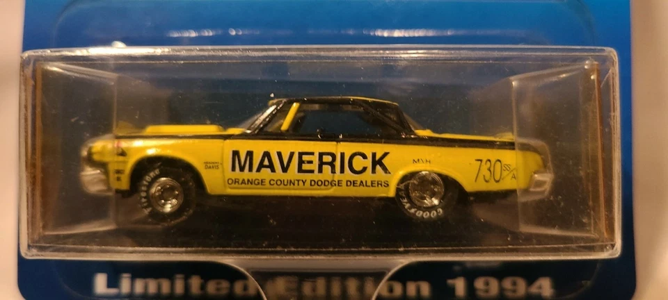 Dodge "Maverick" Platinum Drag Racing Series 1964 escala 1/64 fundido a presión Foto 3 de 4
