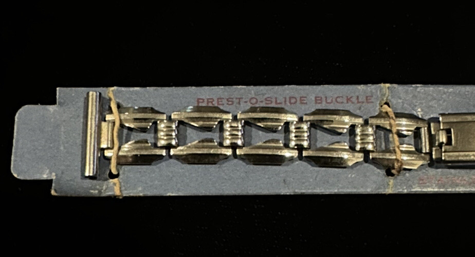 JB Champion Art Deco 1930s Steel ladies vintage watch band  display picture 2