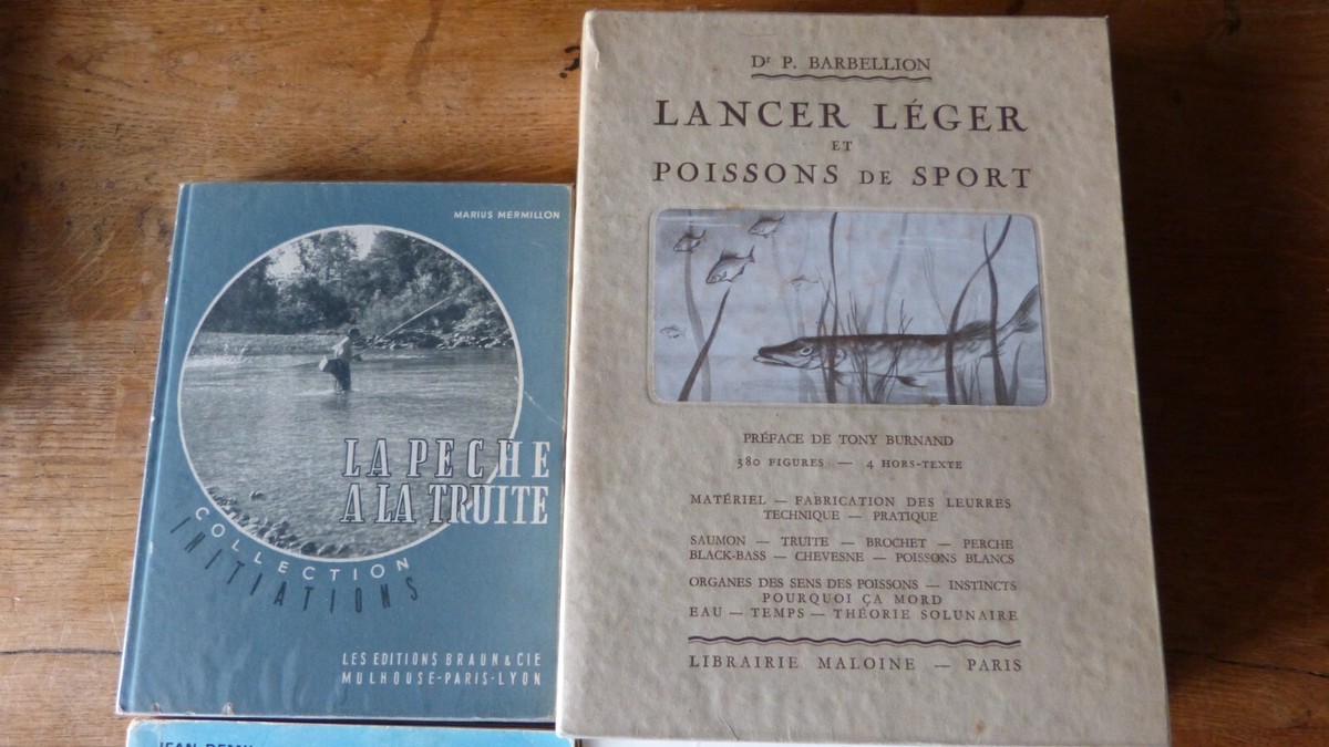 Vieux Livre – La Pêche à La Truite Par M. Mermillon – Relié – 124 Pages – État Correct