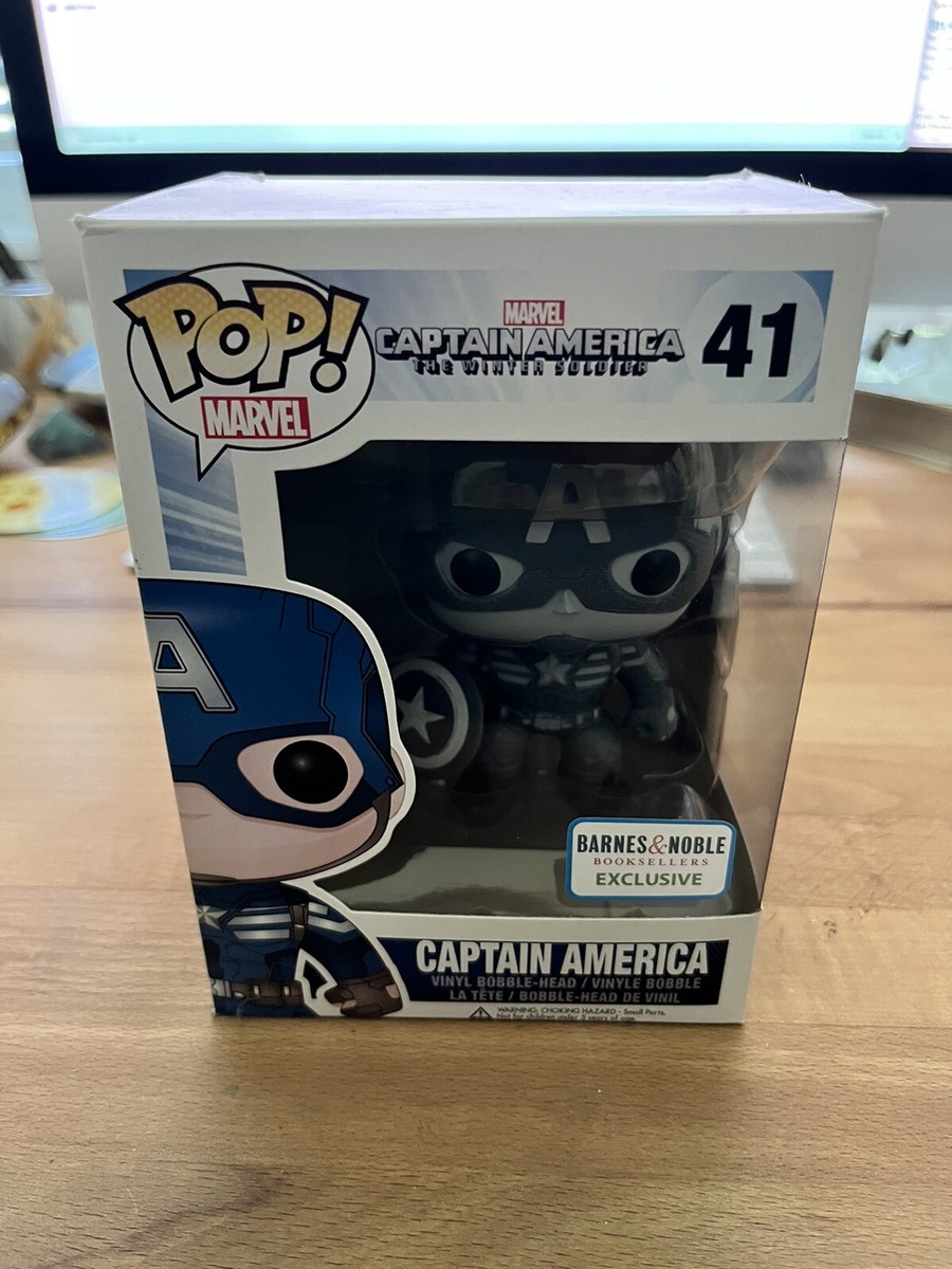 Funko Pop! Captain America #41 B&W Barnes & Noble Exclusive NIB