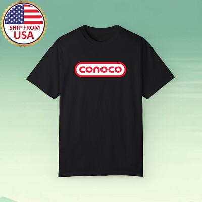 CONOCO OIL Men's Black Size S-5XL