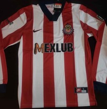Chivas Del Guadalajara Size M 1997 Rojiblanca Local Especial Retro Manga Larga
