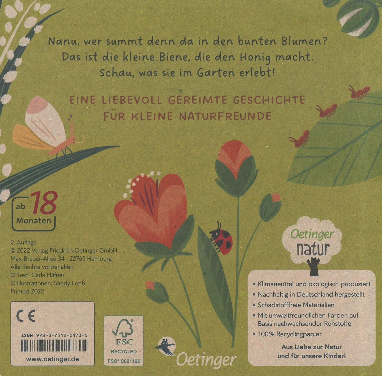Thumbnail - Meine Gartenfreunde. Die Kleine Biene | Carla Häfner | Buch | Meine