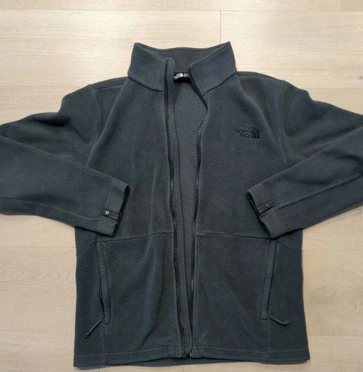 north-face fleece casual broken zipper jacket