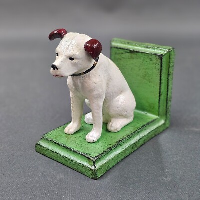 1  Buchstütze Hund  Gusseisen  11 cm x 11 cm  1,2 Kg schwer