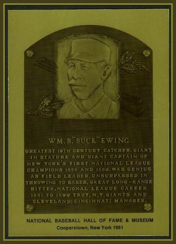 WM. B. BUCK EWING NY Giants HALL OF FAME METALLIC PLAQUE CARD ~1 of 1000 issued~ - Picture 2 of 2
