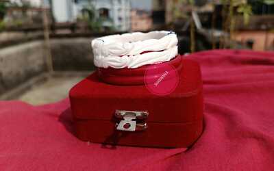 Bengali Handcrafted Conch Bangles  Conch Bracelet Bengali White Sakha And Pola