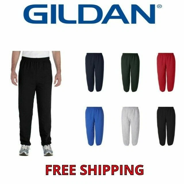 GILDAN Heavy Blend Men's Fleece Premium Sweatpants Sweat Pants S-2XL 18200