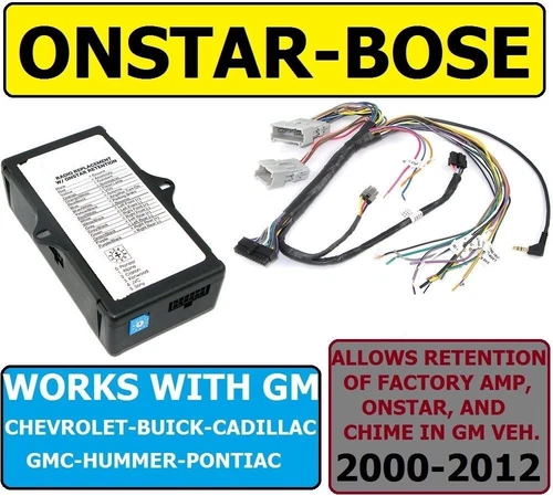 BOSE-ONSTAR-ADAPTER 2000-2013 GM CAR TRUCK SUV VAN CAR RADIO STEREO INSTALLATION