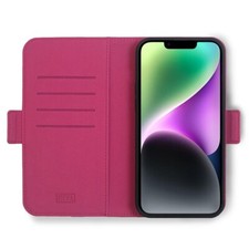 CEVA 2-in-1 Detachable Wallet Case For iPhone 14 Plus (Raspberry) UK Stock