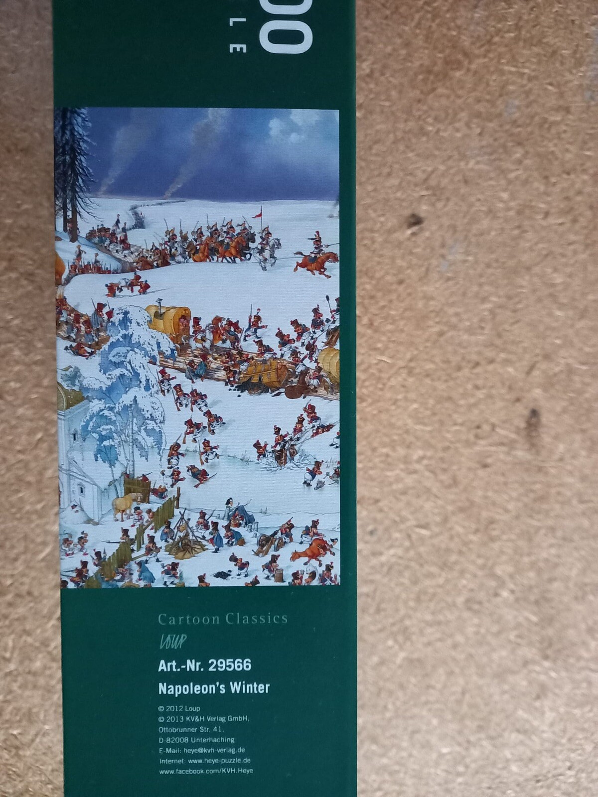 Heye Loup Puzzle 2000 Teile Napoleon's Winter 29566 Cartoon Classics eBay