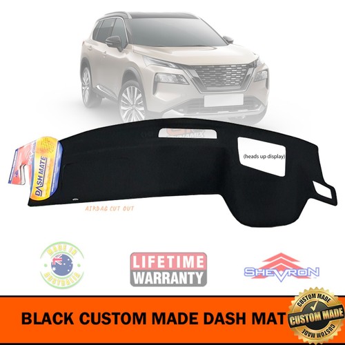 Black DASH MAT For Nissan XTrail T33 HEADS UP DISPLAY Ti TIL 8/2022
