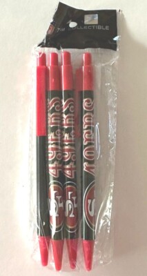 NFL Click Pens 4Pack Black Ink Choose Your Team