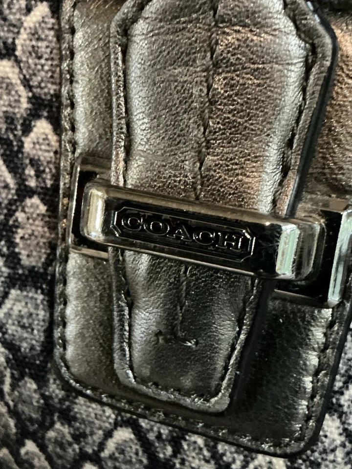 Coach Taylor Snake Print Satchel Purse Handbag & Wallet Set - Image 3 of 4