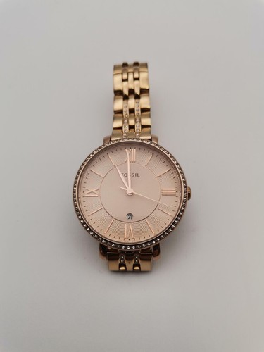 Fossil Damenuhr Jacqueline, Quarzwerk, 36mm Rose Gold Edelstahlgehäuse